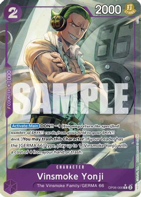 Vinsmoke Yonji OP06-066 card