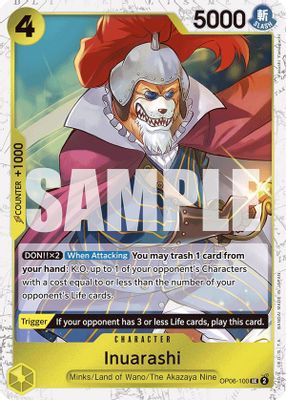 Inuarashi OP06-100 card