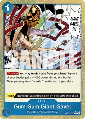 Gum-Gum Giant Gavel OP03-055 card
