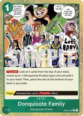 Donquixote Family OP04-036 card