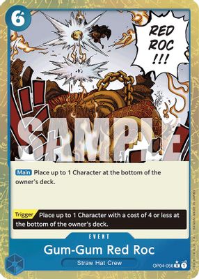 Gum-Gum Red Roc OP04-056 card
