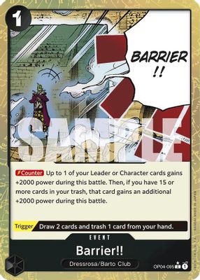 Barrier!! OP04-095 card