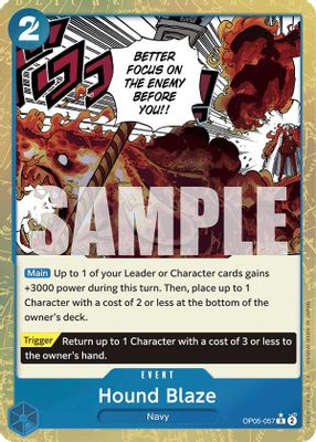 Hound Blaze OP05-057 card