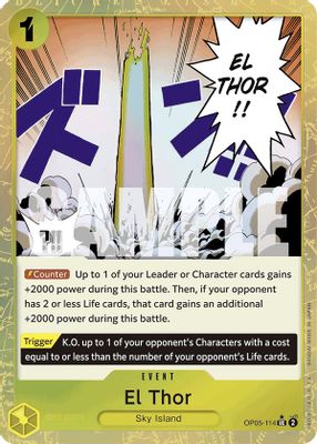El Thor OP05-114 card