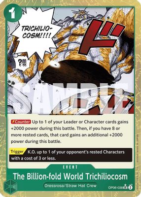 The Billion-fold World Trichiliocosm OP06-038 card