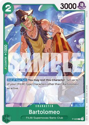 Bartolomeo P-029 card