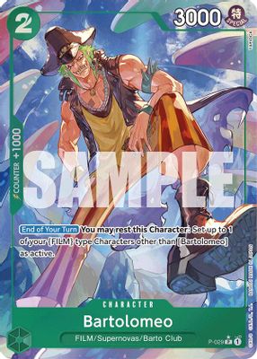 Bartolomeo P-029 card