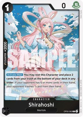 Shirahoshi OP05-082 card