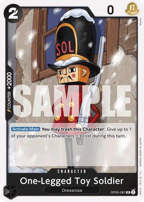 One-Legged Toy Soldier OP05-081 card