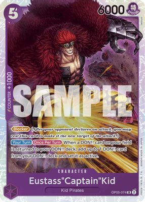 Eustass"Captain"Kid OP05-074 card