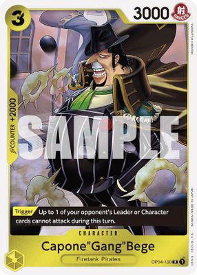 Capone"Gang"Bege OP04-100 card