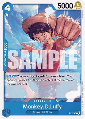 Monkey.D.Luffy P-055 card
