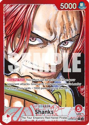 Shanks OP09-001 card