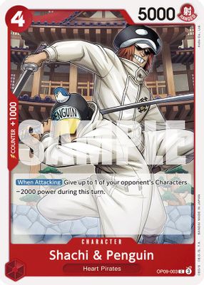 Shachi & Penguin OP09-003 card