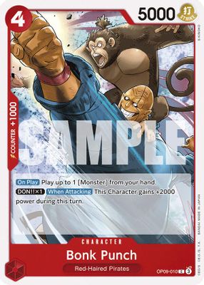 Bonk Punch OP09-010 card