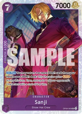 Sanji OP09-065 card