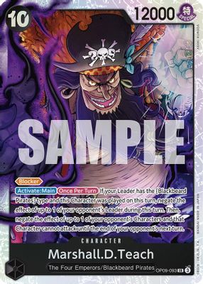 Marshall.D.Teach OP09-093 card