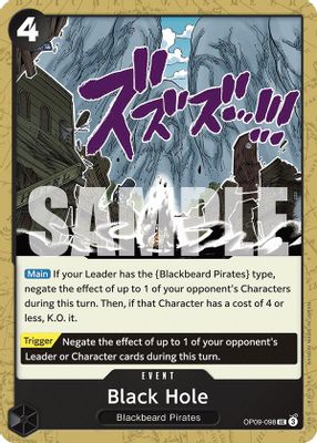 Black Hole OP09-098 card