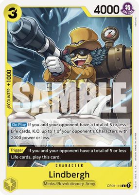 Lindbergh OP09-114 card