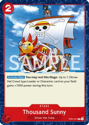 Thousand Sunny ST01-017 card