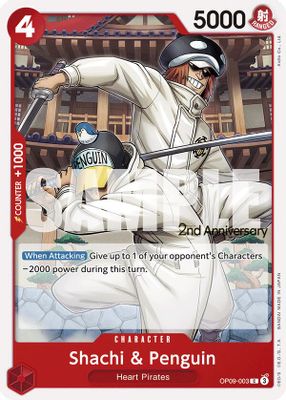 Shachi & Penguin OP09-003 card