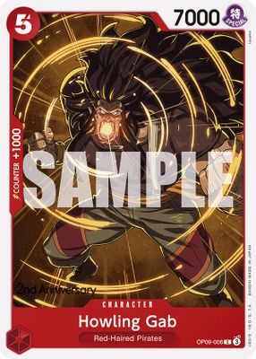 Howling Gab OP09-006 card