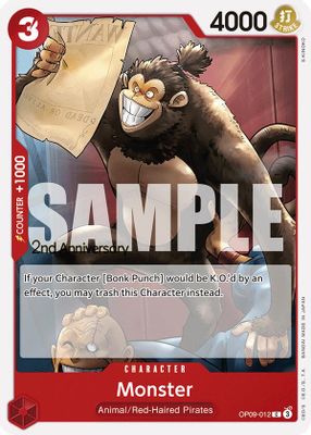 Monster OP09-012 card