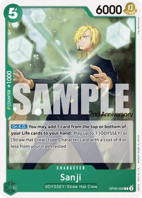 Sanji OP09-028 card
