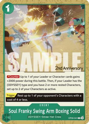 Soul Franky Swing Arm Boxing Solid OP09-041 card