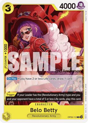 Belo Betty OP09-112 card