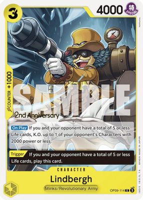Lindbergh OP09-114 card