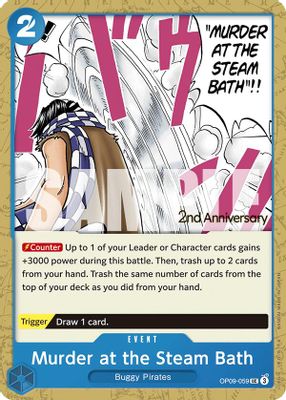 Murder at the Steam Bath OP09-059 card
