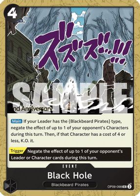 Black Hole OP09-098 card