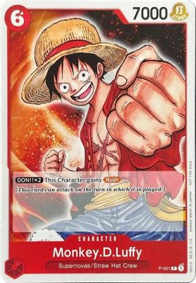 Monkey.D.Luffy P-001 card
