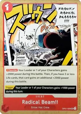 Radical Beam!! OP01-029 card