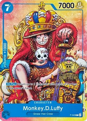 Monkey.D.Luffy P-043 card