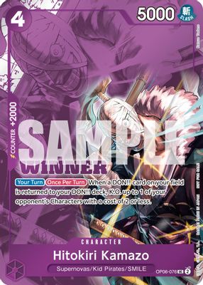 Hitokiri Kamazo OP06-076 card
