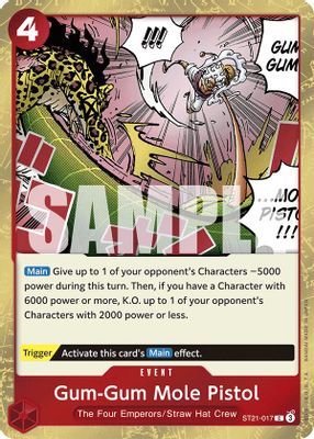 Gum-Gum Mole Pistol ST21-017 card
