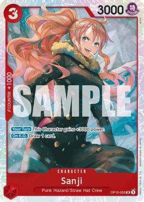 Sanji OP10-005 card