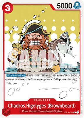 Chadros.Higelyges OP10-010 card