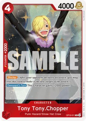 Tony Tony.Chopper OP10-011 card