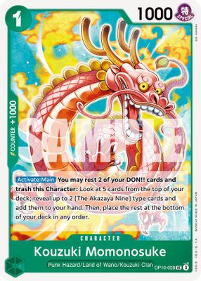 Kouzuki Momonosuke OP10-028 card