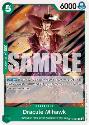 Dracule Mihawk OP10-029 card