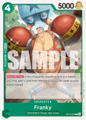 Franky OP10-034 card
