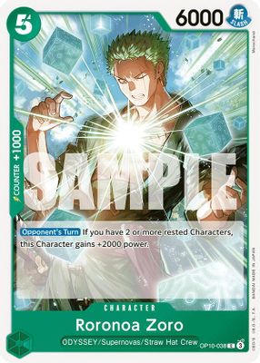 Roronoa Zoro OP10-038 card