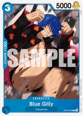 Blue Gilly OP10-054 card