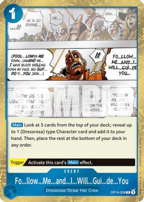 Fo...llow...Me...and...I...Will...Gui...de...You OP10-059 card