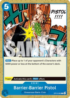 Barrier-Barrier Pistol OP10-060 card