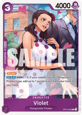 Violet OP10-062 card