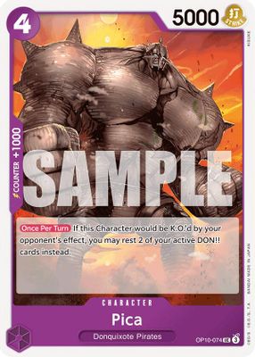 Pica OP10-074 card